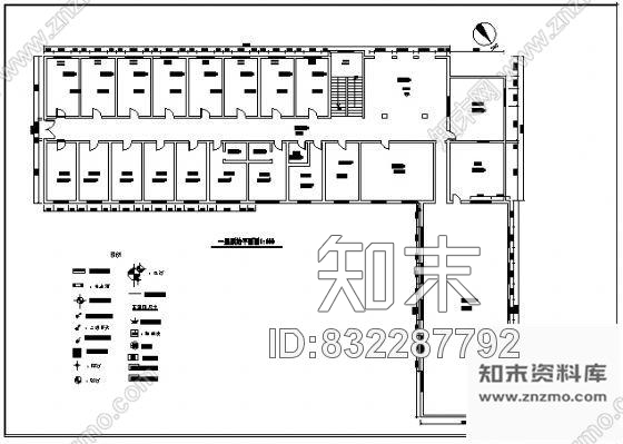 图块/节点某办公楼装修平面图施工图下载【ID:832287792】