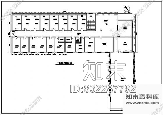 图块/节点某办公楼装修平面图施工图下载【ID:832287792】