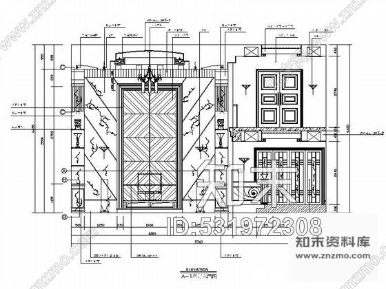 施工图三亚欧式豪华花园别墅室内设计施工图施工图下载【ID:531972308】