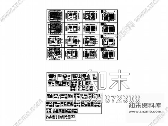 施工图三亚欧式豪华花园别墅室内设计施工图施工图下载【ID:531972308】