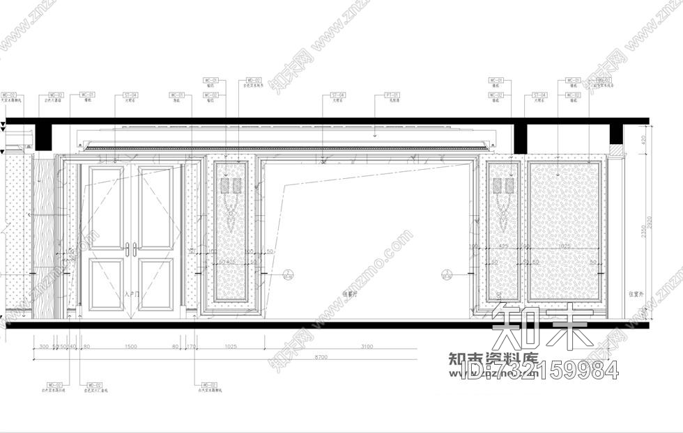 230㎡平方大户型中式欧式混搭风格装修施工图含实景cad施工图下载【ID:732159984】