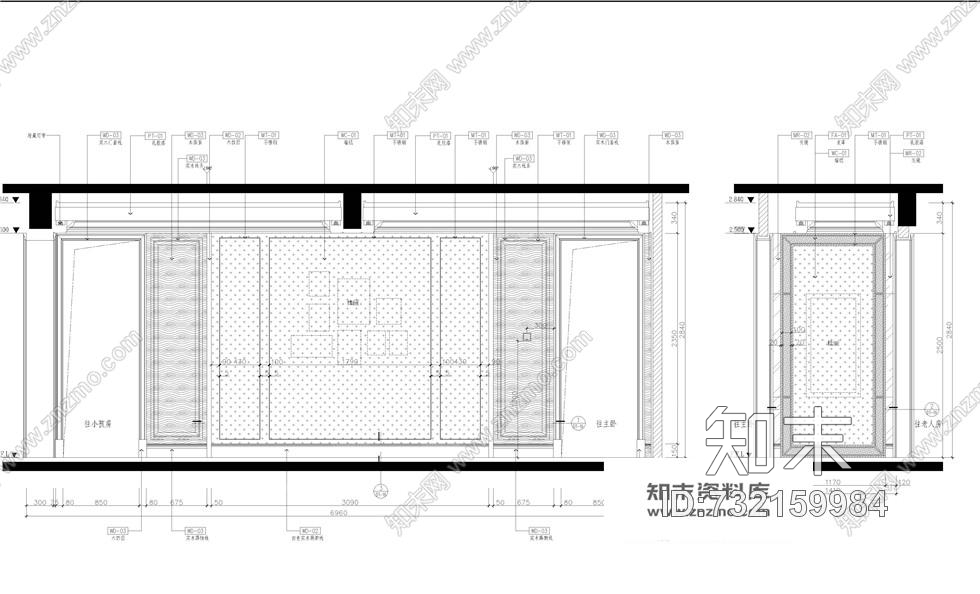 230㎡平方大户型中式欧式混搭风格装修施工图含实景cad施工图下载【ID:732159984】