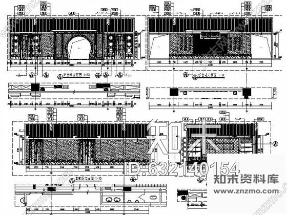 施工图贵阳某中医附属医院名医堂室内装修图含方案cad施工图下载【ID:632140154】