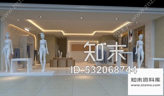 施工图浙江迷你时尚小空间服装专卖店室内施工图含效果图cad施工图下载【ID:532068744】