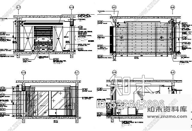 施工图豪华五星酒店双间套房施工图cad施工图下载【ID:532042696】