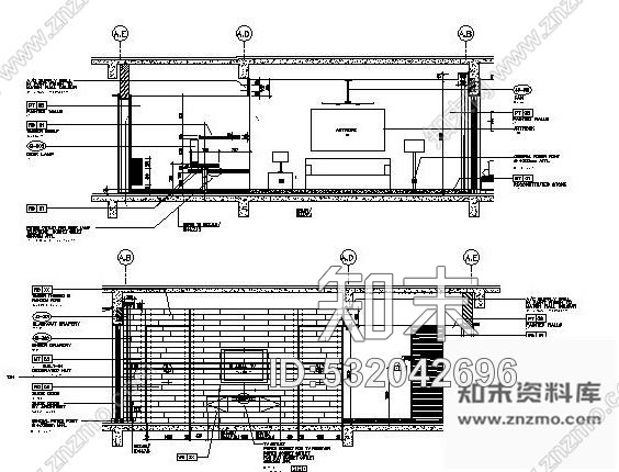 施工图豪华五星酒店双间套房施工图cad施工图下载【ID:532042696】