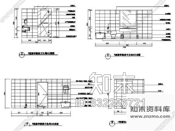 图块/节点酒店豪华套房立面设计图cad施工图下载【ID:832256721】