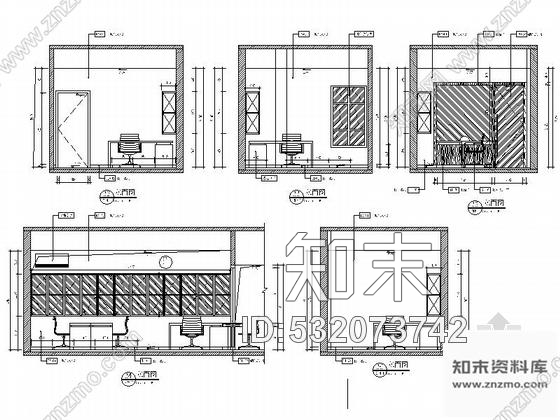 施工图四川某住宅小区售楼处室内装修施工图cad施工图下载【ID:532073742】