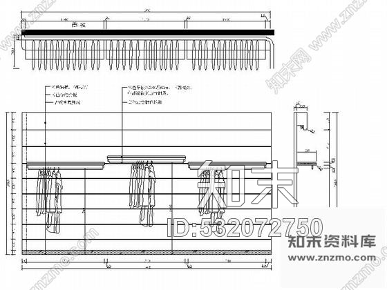 施工图云南时尚女装专卖店室内设计施工图含效果和实景cad施工图下载【ID:532072750】