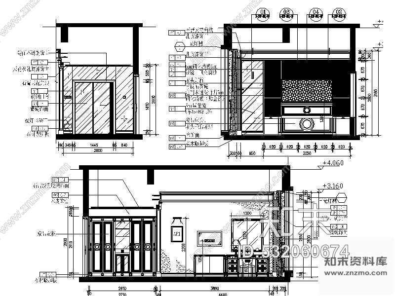 施工图珠海某国际酒店B型样板房施工图cad施工图下载【ID:532060674】