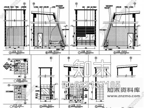 施工图深圳大型国家级地质公园现代综合体装修施工图cad施工图下载【ID:632137185】