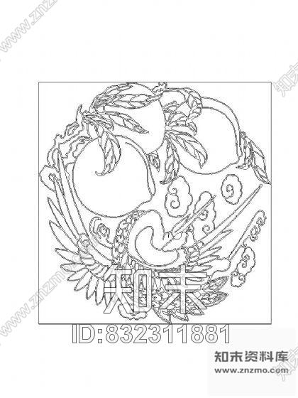 图块/节点中式装饰图案集cad施工图下载【ID:832311881】
