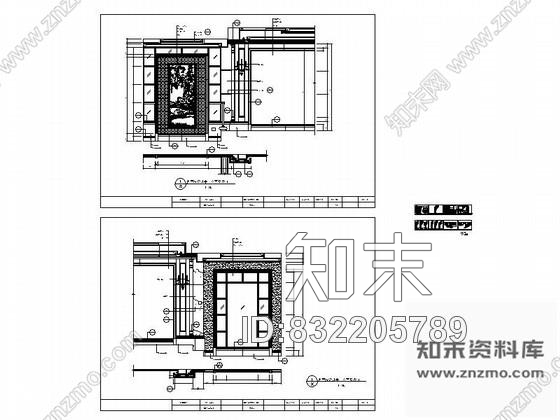 图块/节点别墅客厅墙设计详图cad施工图下载【ID:832205789】