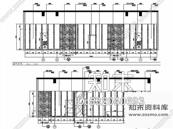 施工图重庆四星级现代简约酒店走道室内精装修设计施工图cad施工图下载【ID:532040693】