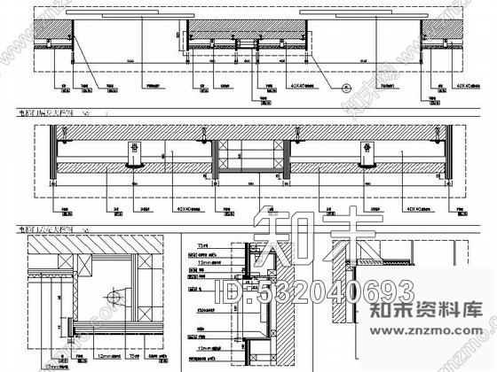 施工图重庆四星级现代简约酒店走道室内精装修设计施工图cad施工图下载【ID:532040693】