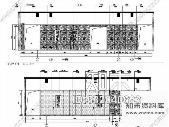 施工图重庆四星级现代简约酒店走道室内精装修设计施工图cad施工图下载【ID:532040693】