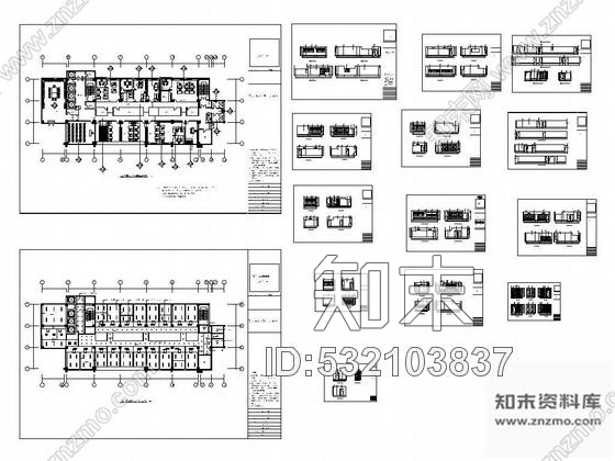 施工图江苏某大酒店办公层装修图cad施工图下载【ID:532103837】