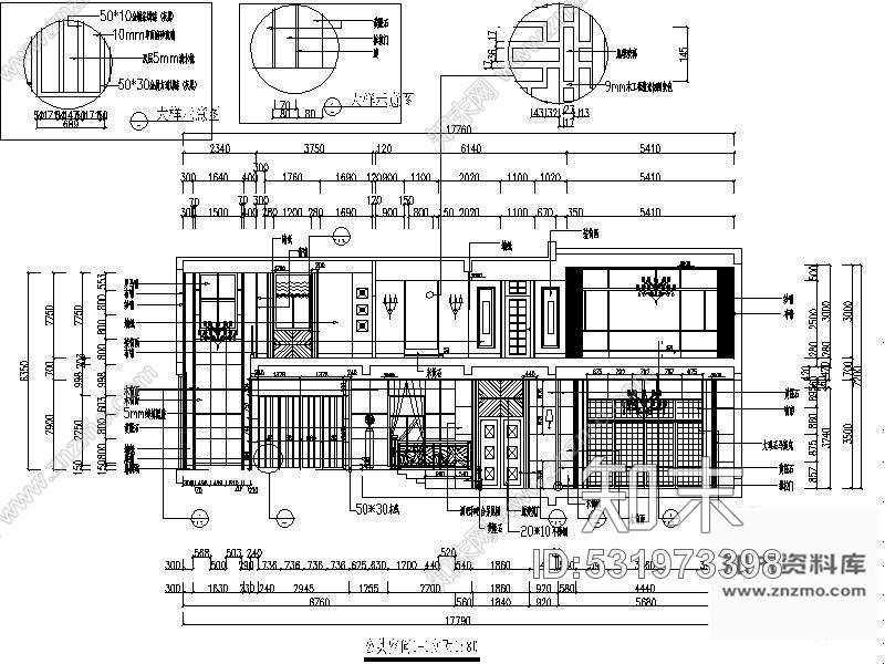 施工图深圳某三层别墅样板房施工图(含效果图)施工图下载【ID:531973398】