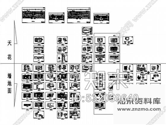 施工图休闲酒店五、六层装修施工图cad施工图下载【ID:532059640】