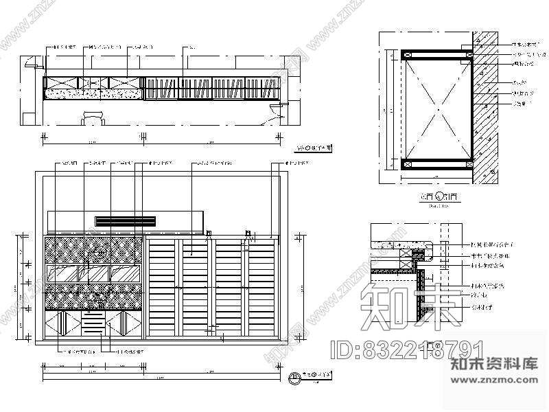 别墅客房立面图Ⅱcad施工图下载【ID:832218791】