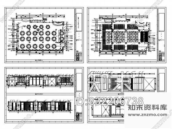 图块/节点豪华中餐厅立面图cad施工图下载【ID:832206738】