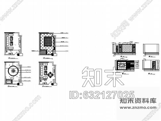 施工图某欧式娱乐会所包房1装修图cad施工图下载【ID:632127025】