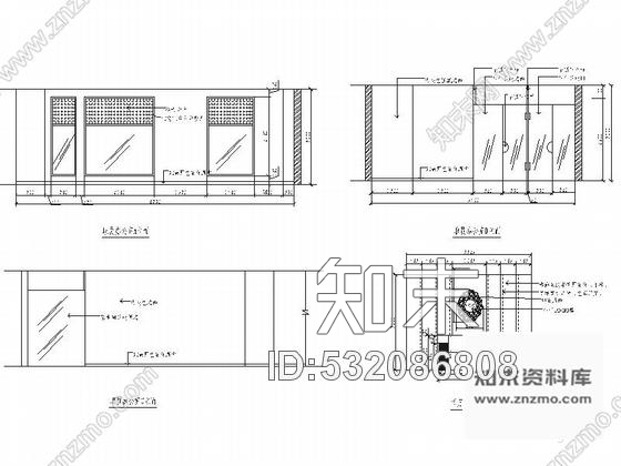 施工图北京清新现代风格办公室装修施工图含效果cad施工图下载【ID:532086808】