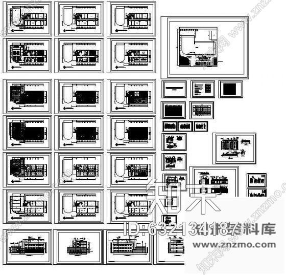 施工图某培训学校装修图cad施工图下载【ID:632134187】