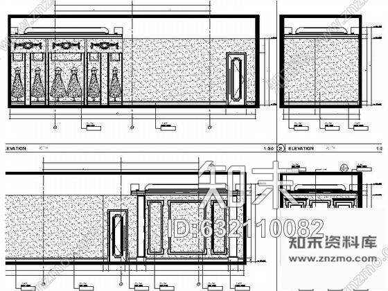 施工图上海幽静高雅简欧风格私人婚礼会所装修施工图含效果cad施工图下载【ID:632110082】