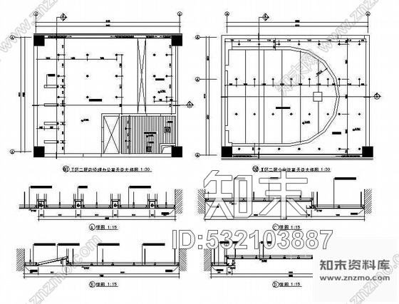 施工图某办公楼室内设计施工图cad施工图下载【ID:532103887】