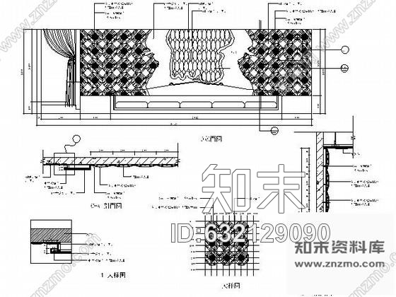 施工图夜总会C型小包间装修图cad施工图下载【ID:632129090】