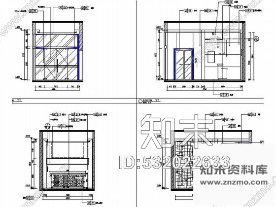 施工图龙岩精致现代主题式快捷酒店室内施工图含高清效果图施工图下载【ID:532022633】