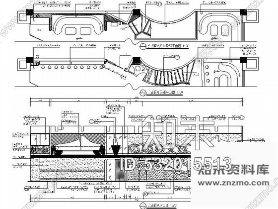 施工图深圳商业中心区时尚高档风格酒吧装修图cad施工图下载【ID:532015513】