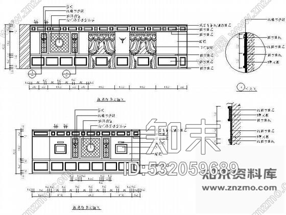 施工图某宴会厅装修设计图cad施工图下载【ID:532059689】