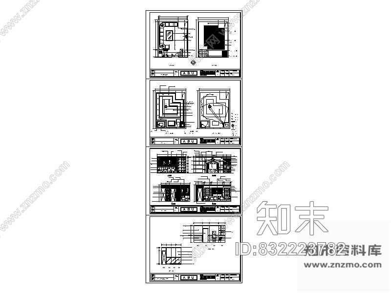 图块/节点某夜总会包房施工详图(含效果)cad施工图下载【ID:832223782】