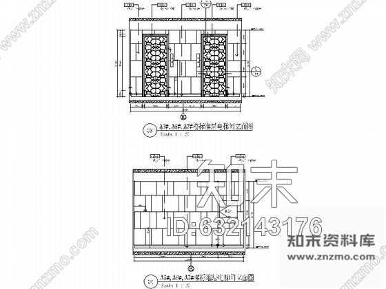 施工图山东现代风格住宅楼室内公共部分装修施工图cad施工图下载【ID:632143176】