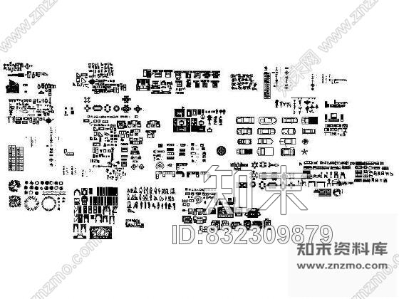 图块/节点室内设计综合图块cad施工图下载【ID:832309879】