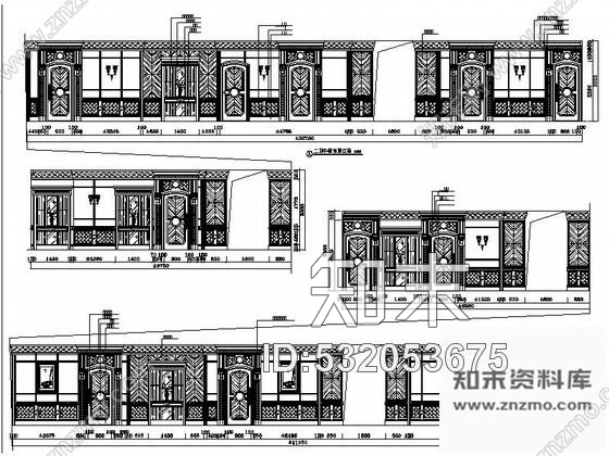 施工图沈阳某知名大酒店局部室内装修图cad施工图下载【ID:532053675】
