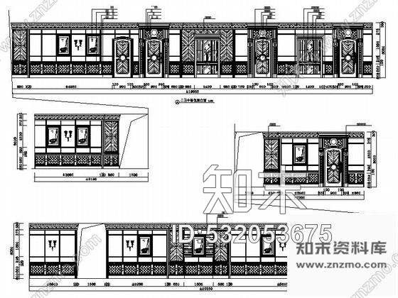 施工图沈阳某知名大酒店局部室内装修图cad施工图下载【ID:532053675】