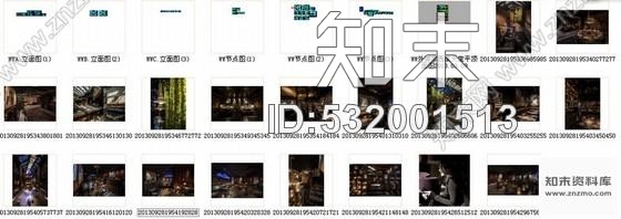 施工图杭州全国最热销连锁餐厅室内设计CAD施工图含效果图cad施工图下载【ID:532001513】