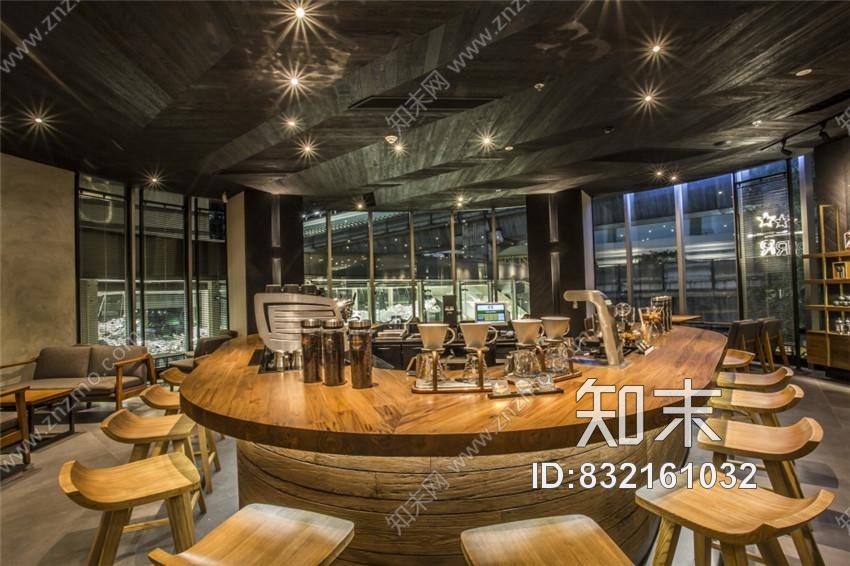 星巴克上海迪斯尼星巴克咖啡屋旗舰店施工图下载【ID:832161032】