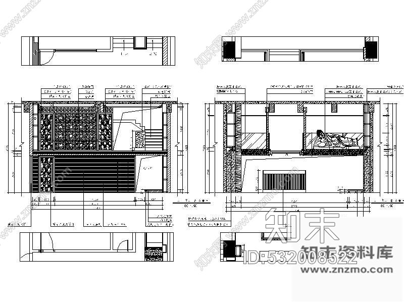 施工图东莞时尚餐饮装修图cad施工图下载【ID:532008522】