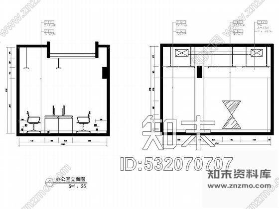 施工图重庆现代二层售楼处室内装修图(含效果)cad施工图下载【ID:532070707】