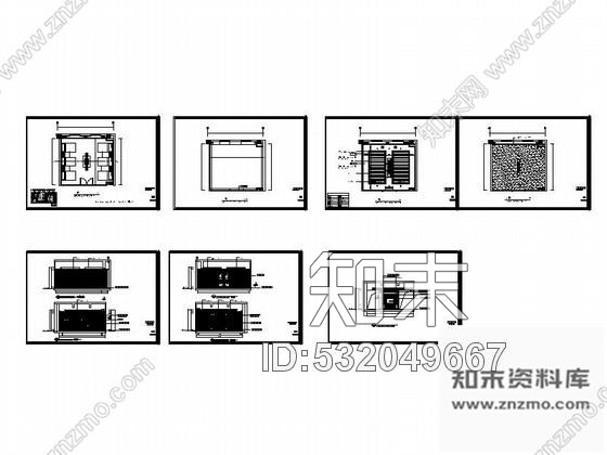 施工图酒店休闲六人浴区装修图cad施工图下载【ID:532049667】