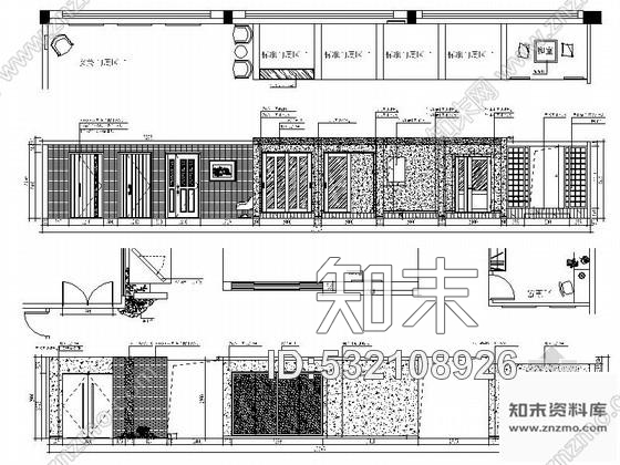 施工图浙江大型材料展厅室内施工图cad施工图下载【ID:532108926】