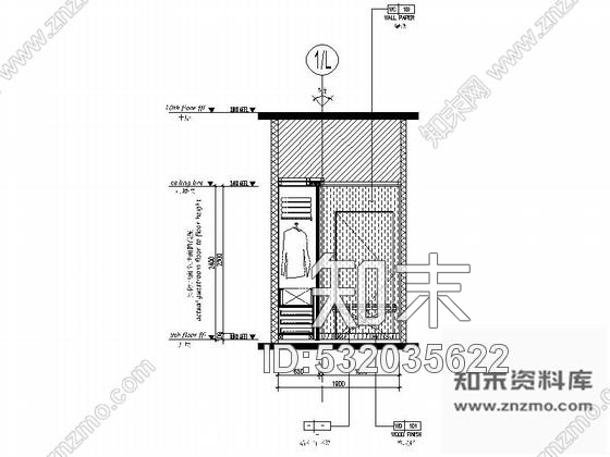 施工图江苏高档商务酒店套房室内装修施工图含效果cad施工图下载【ID:532035622】