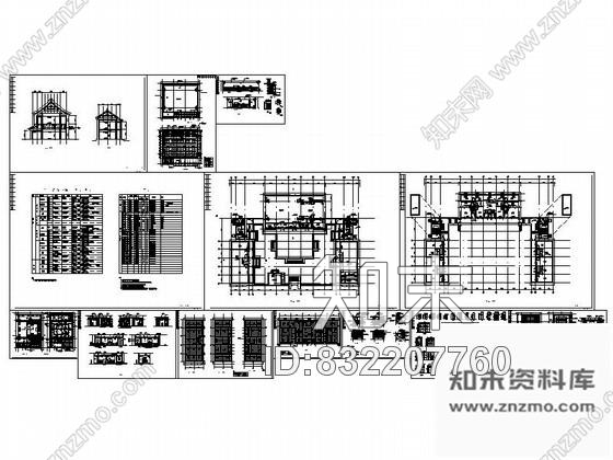 图块/节点某古建筑室内装饰设计节点详图cad施工图下载【ID:832207760】