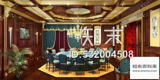 施工图经典设计浓郁独特民国风餐厅CAD装修施工图含效果cad施工图下载【ID:532004508】