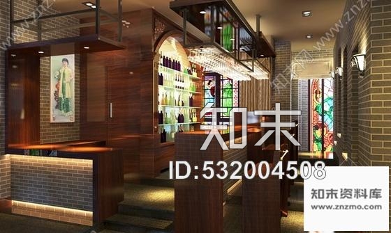 施工图经典设计浓郁独特民国风餐厅CAD装修施工图含效果cad施工图下载【ID:532004508】