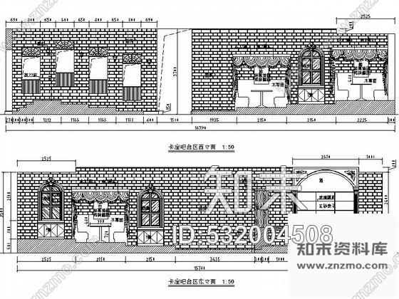 施工图经典设计浓郁独特民国风餐厅CAD装修施工图含效果cad施工图下载【ID:532004508】